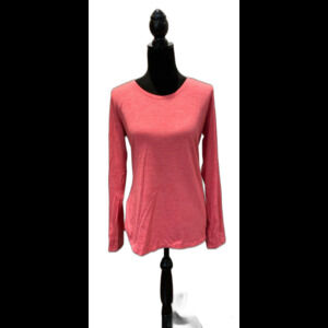 Champion Women’s Athletic Shirt Top Size Large Orange Athleisure Workout Pilates